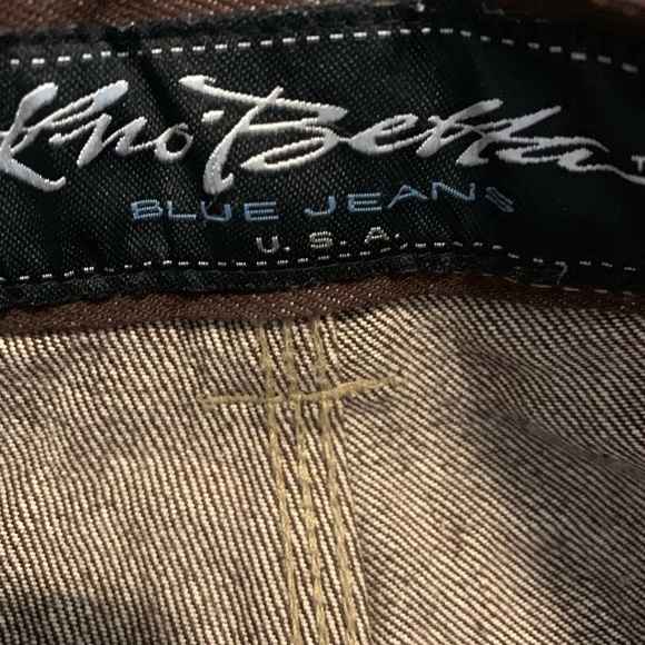 New Y2K Brownies Baggy Carpenter Pants Kno’ Better jeans white cap stitched 44 - Picture 10 of 16